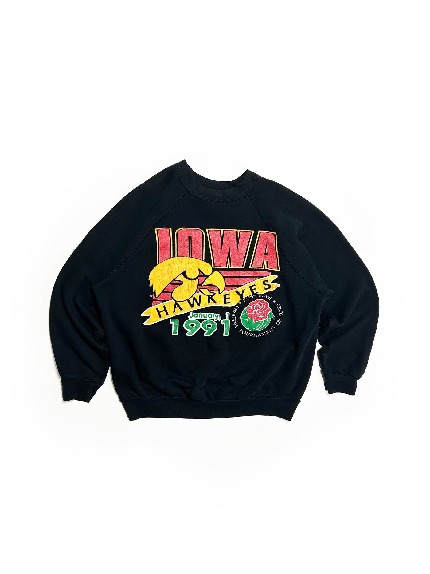 Vintage 1991 Iowa Hawkeyes Rosebowl Crewneck