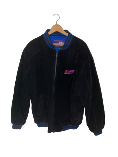 Vintage 90s Pro Player Suede NY Giants Bomber Jacket