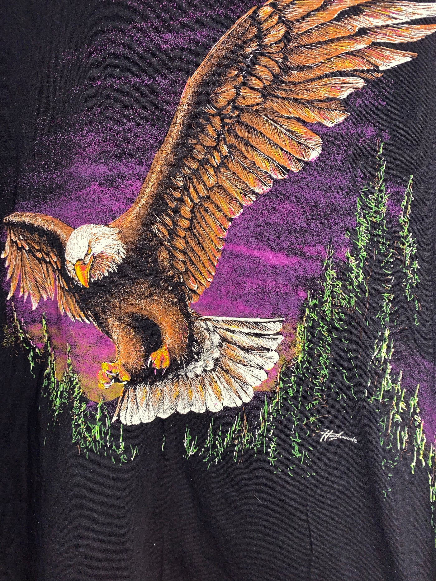Vintage 90s All Over Print Eagle T-Shirt