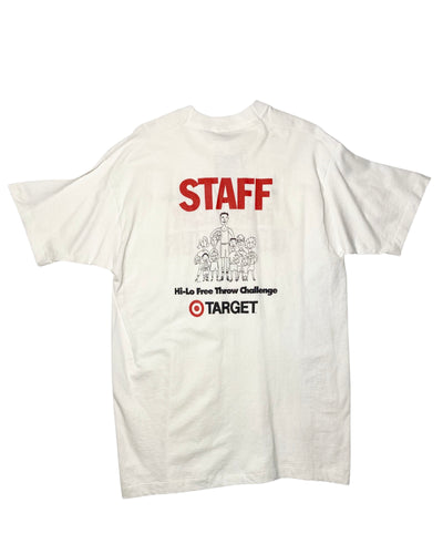 Vintage 1990 Harlem Globetrotters Free Throw Challenge Staff T-Shirt