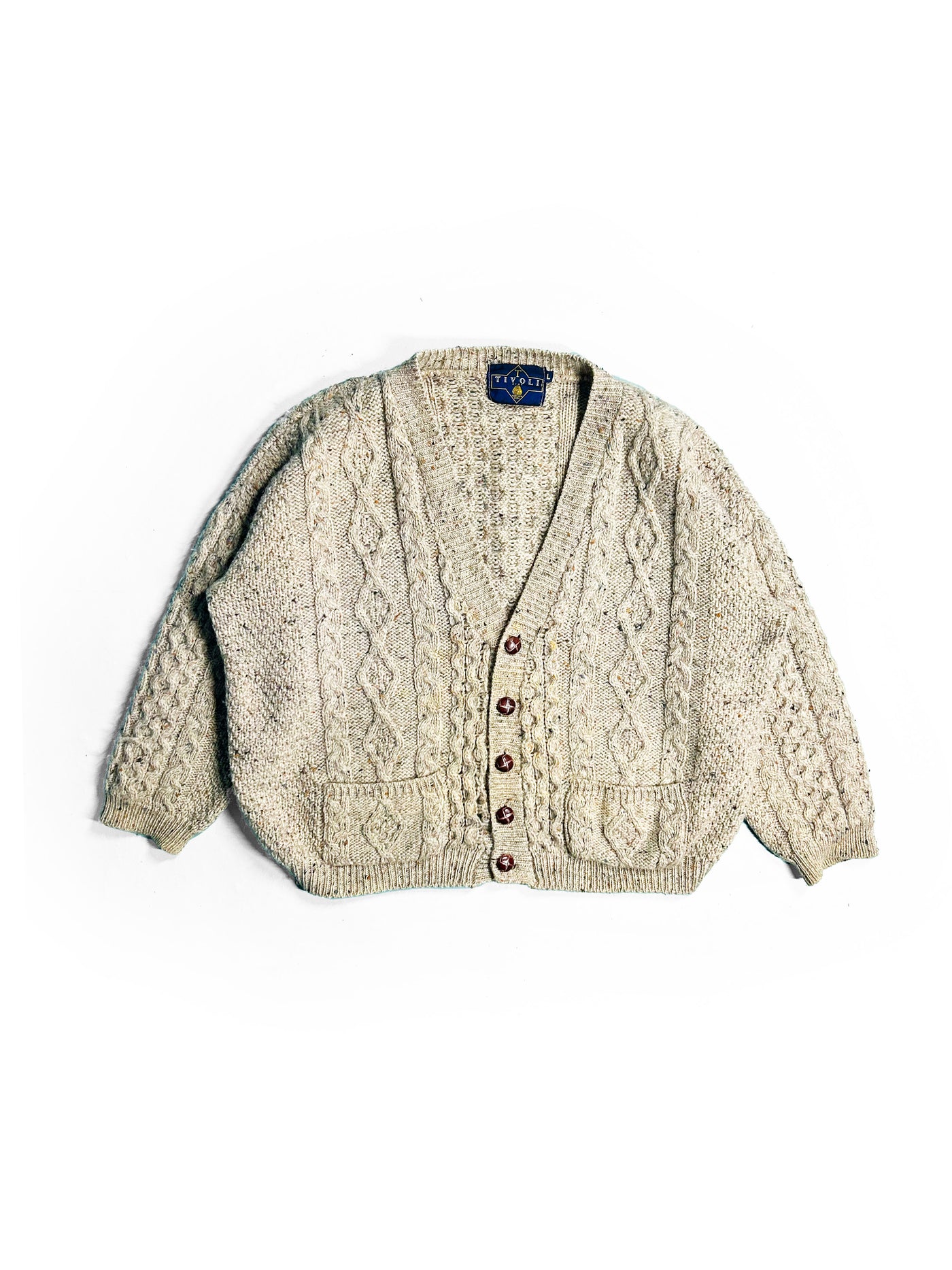 Vintage 80s Tivoli Hand Knit Cardigan