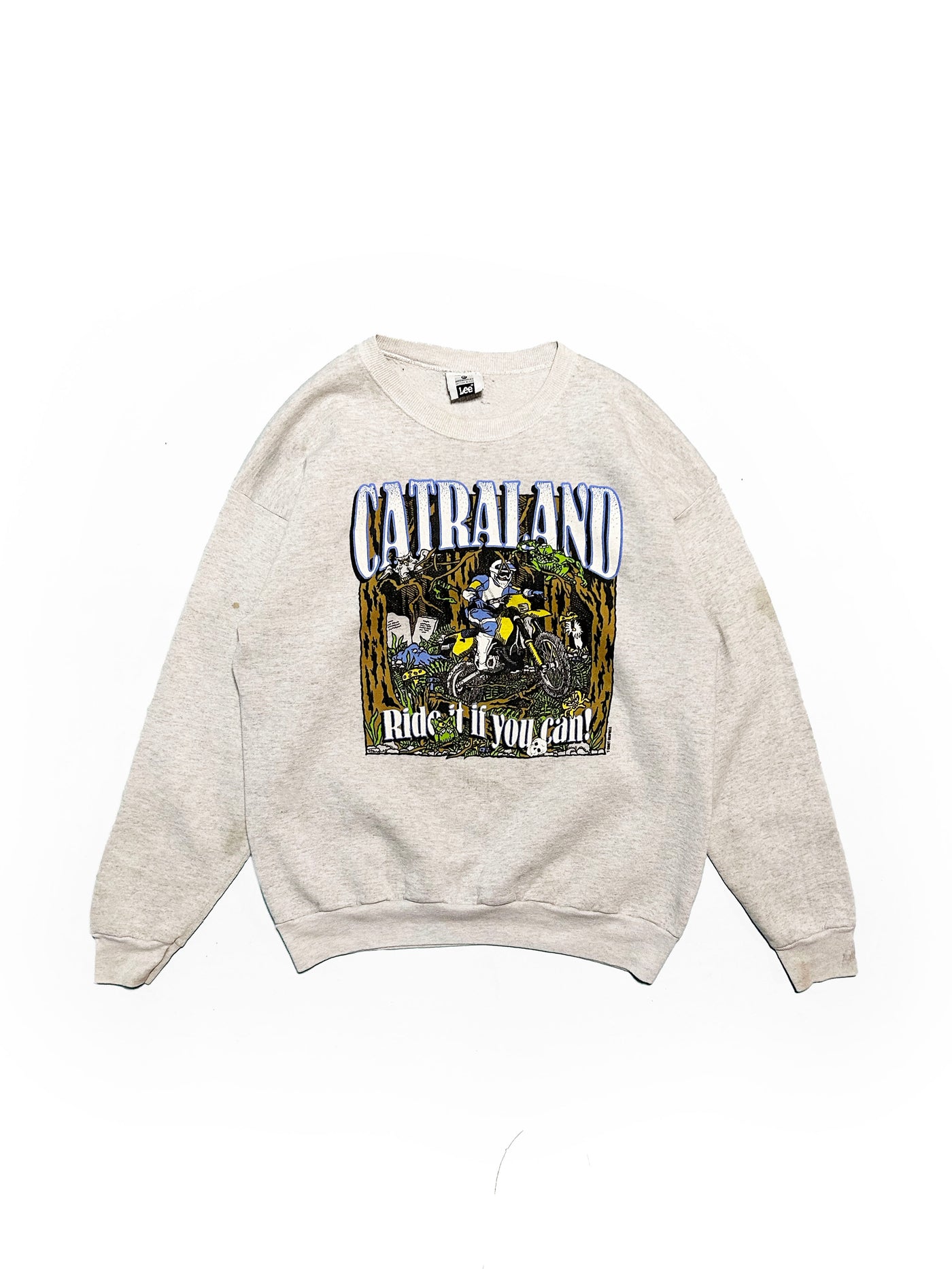 Vintage 90s Catraland Dirtbike Crewneck