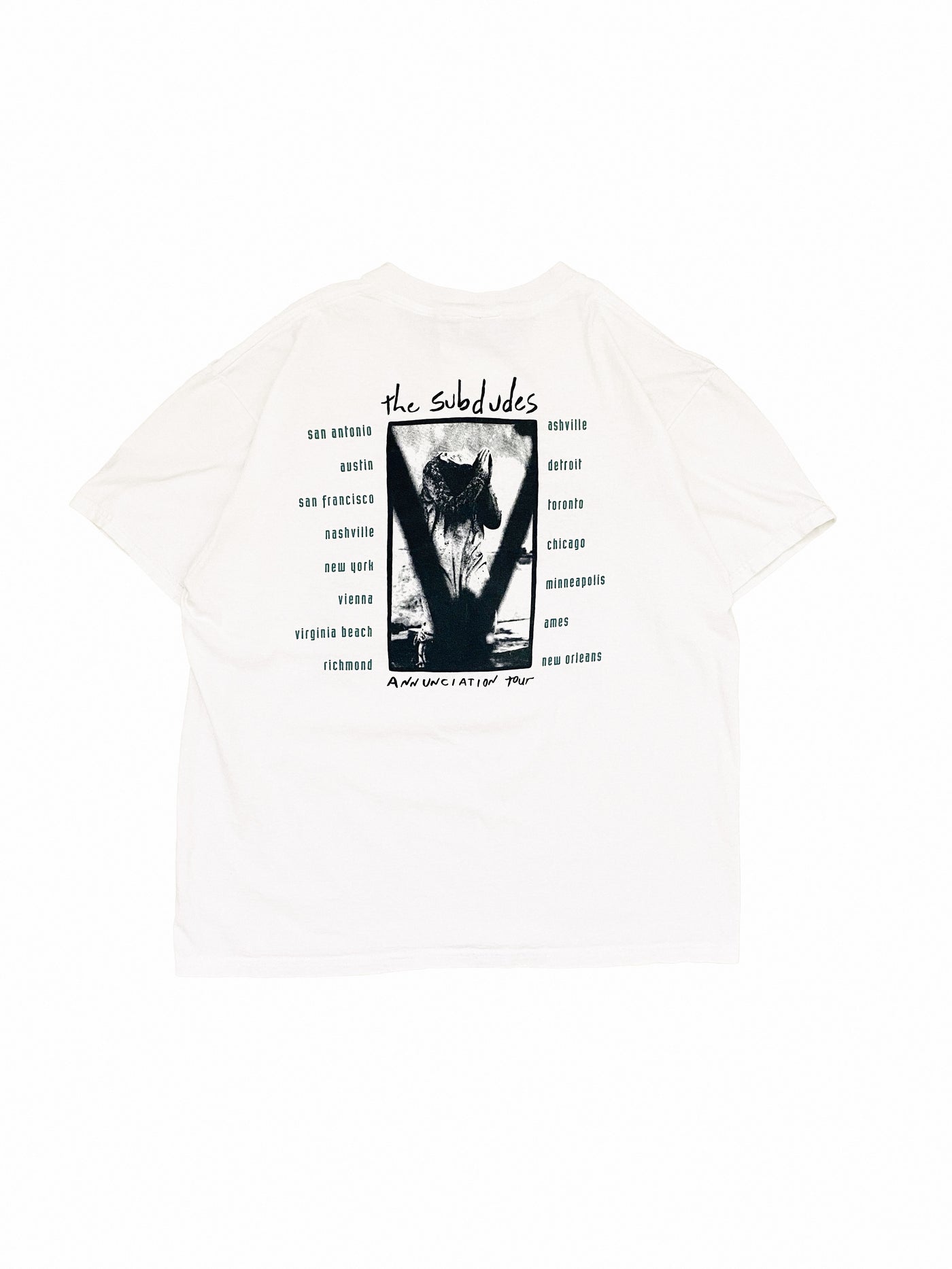 Vintage 1994 The Subdudes Annunciation Tour T-Shirt