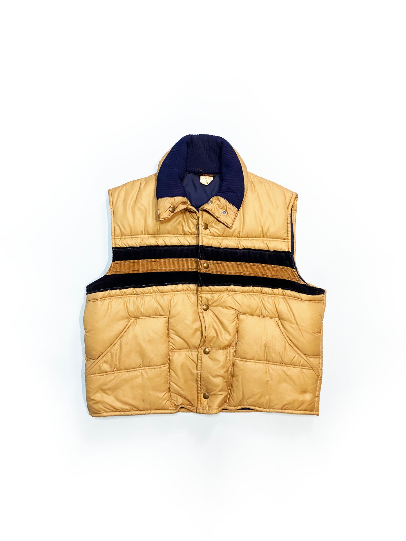 Vintage 70s Shipton Down Puffer/Corduroy Vest