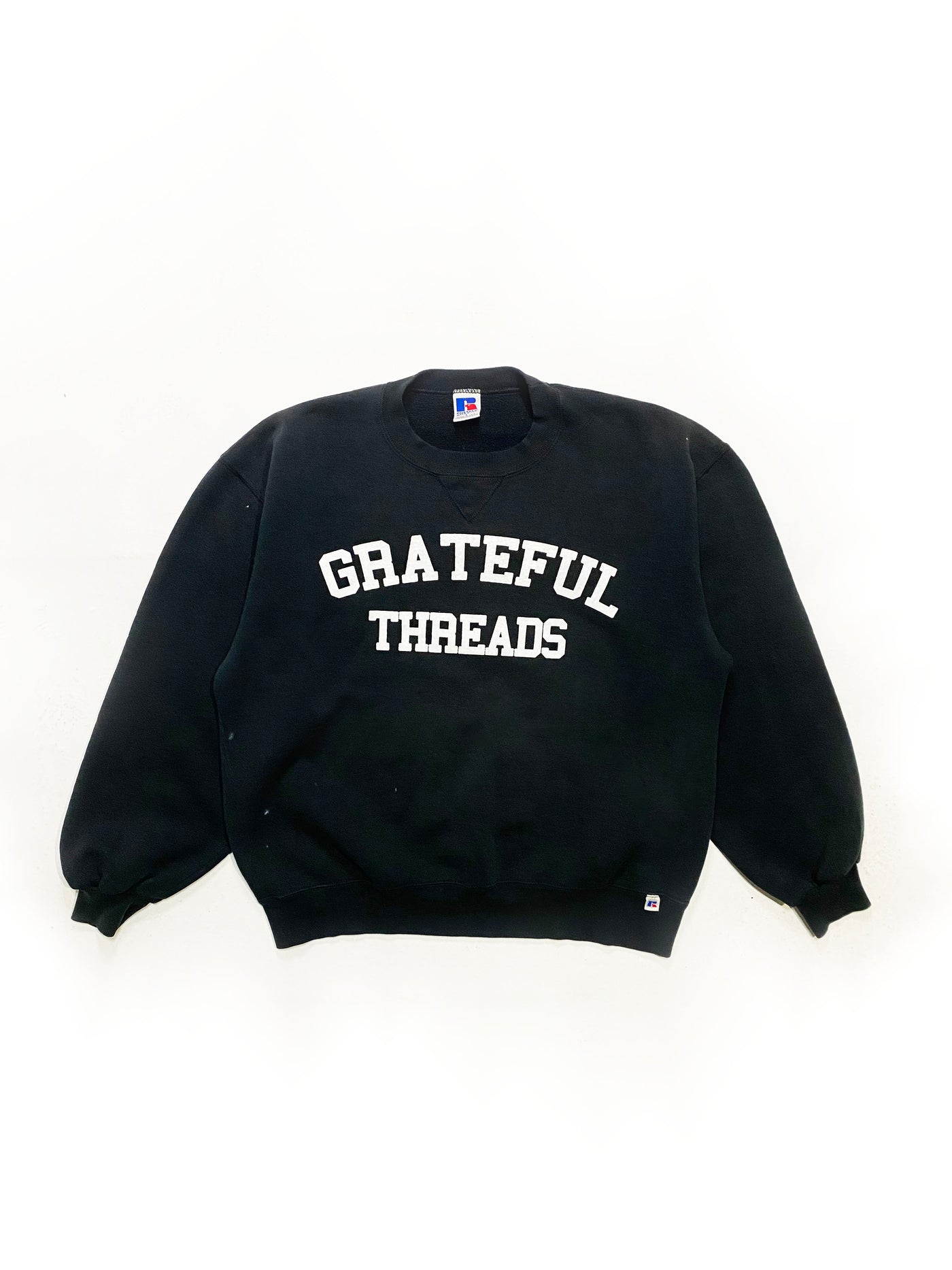 90s Russell Grateful Threads Spellout Crewneck - Black - Size L