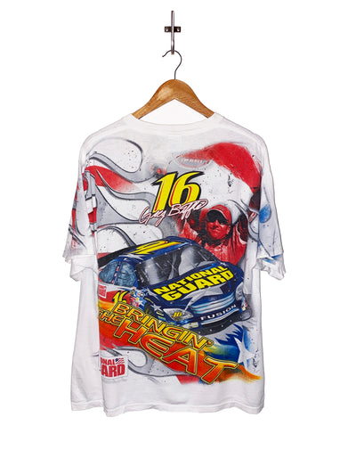 Vintage Greg Biffle Fired Up All Over Print T-Shirt