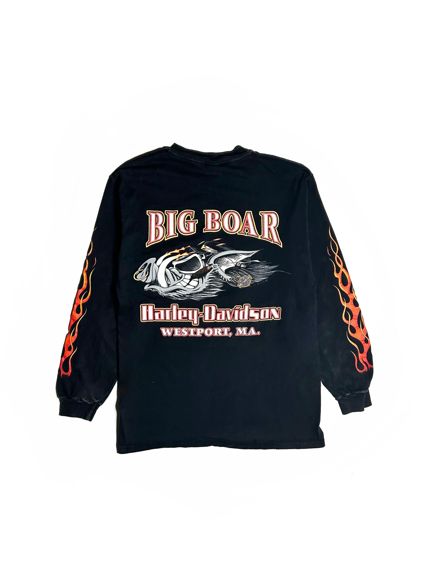 Vintage 1998 Big Boar Harley Davidson Longsleeve Shirt