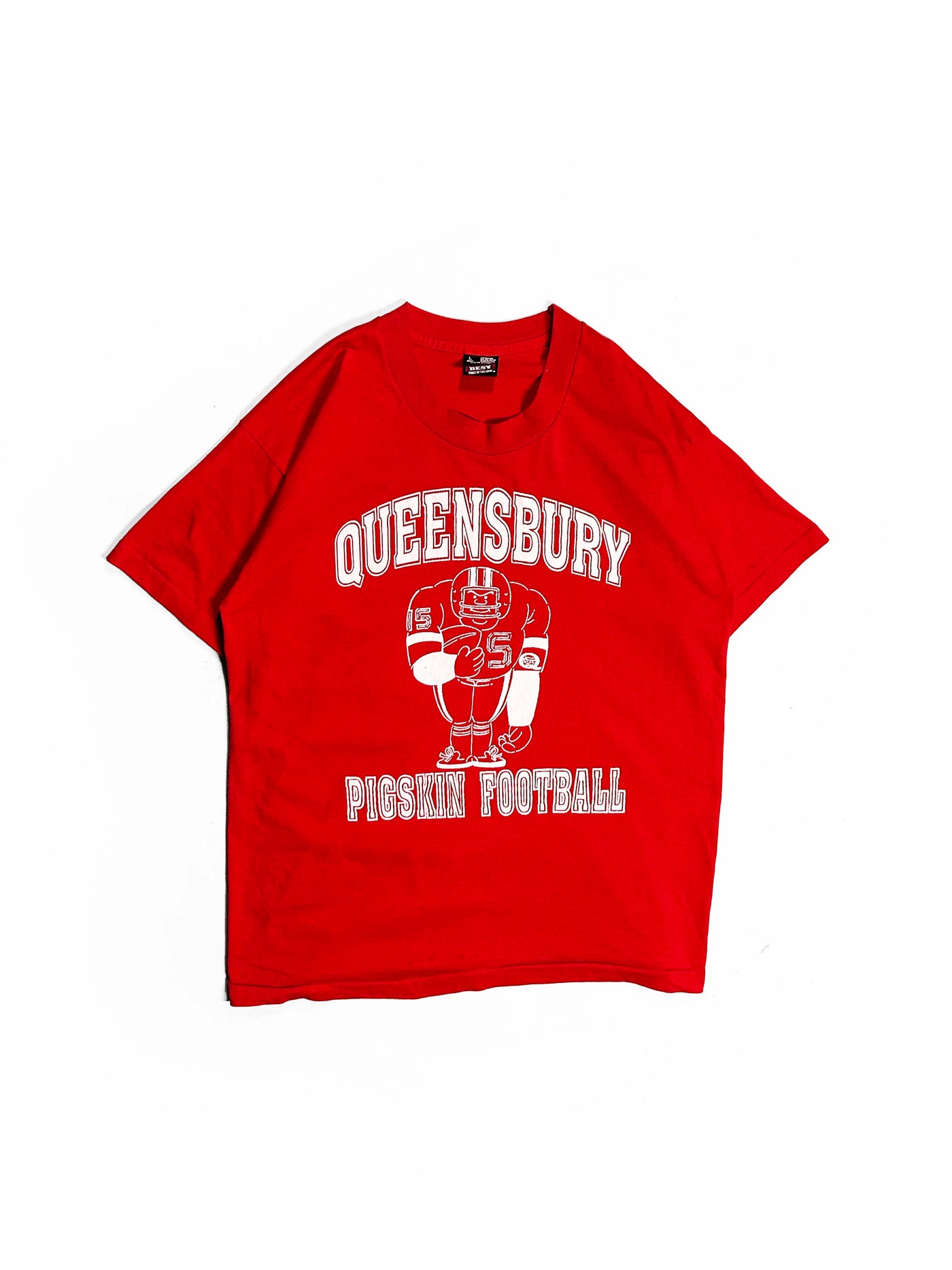 Vintage 80s Queensbury Pigskin Football T-Shirt