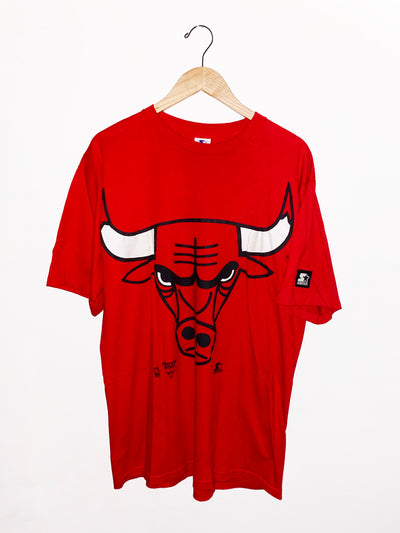 Vintage 90s Chicago Bulls Starter Double Sided T-Shirt
