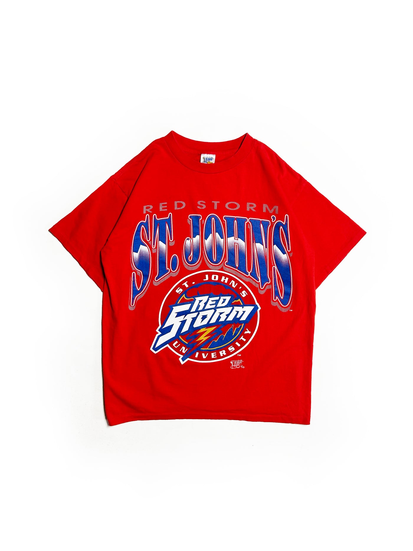 Vintage 90s St. John’s Red Storm Logo T-Shirt