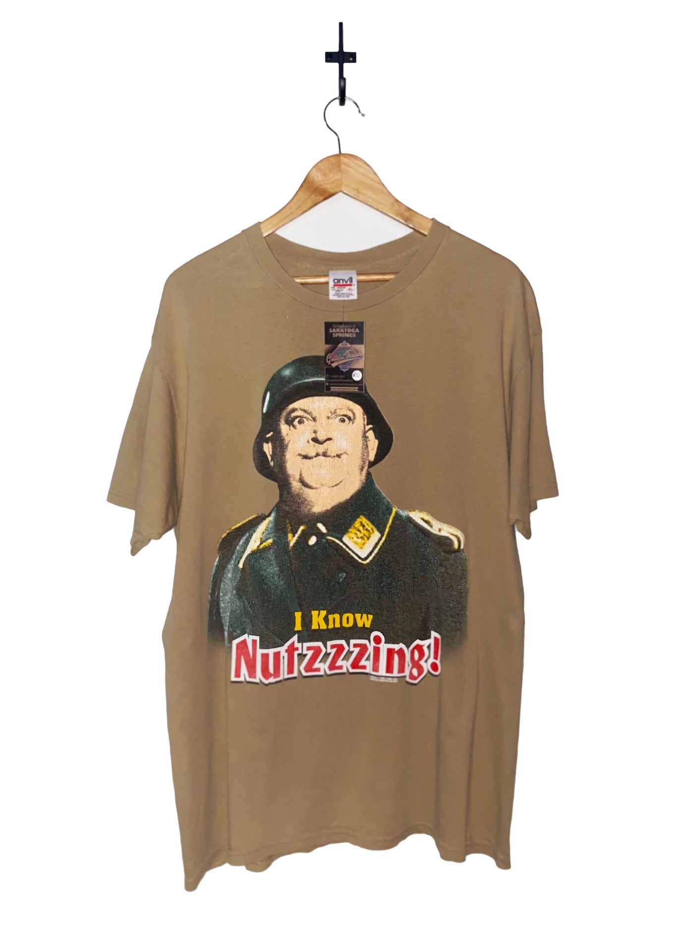 Vintage 1997 Hogans Heroes Sgt Schultz ‘I know Nutzzzing’ T-Shirt