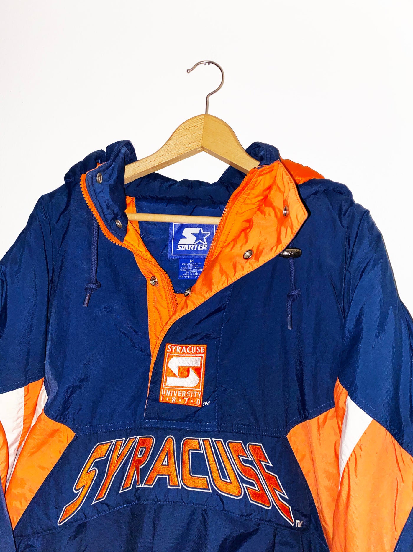 Vintage Syracuse University Big Logo Starter Jacket
