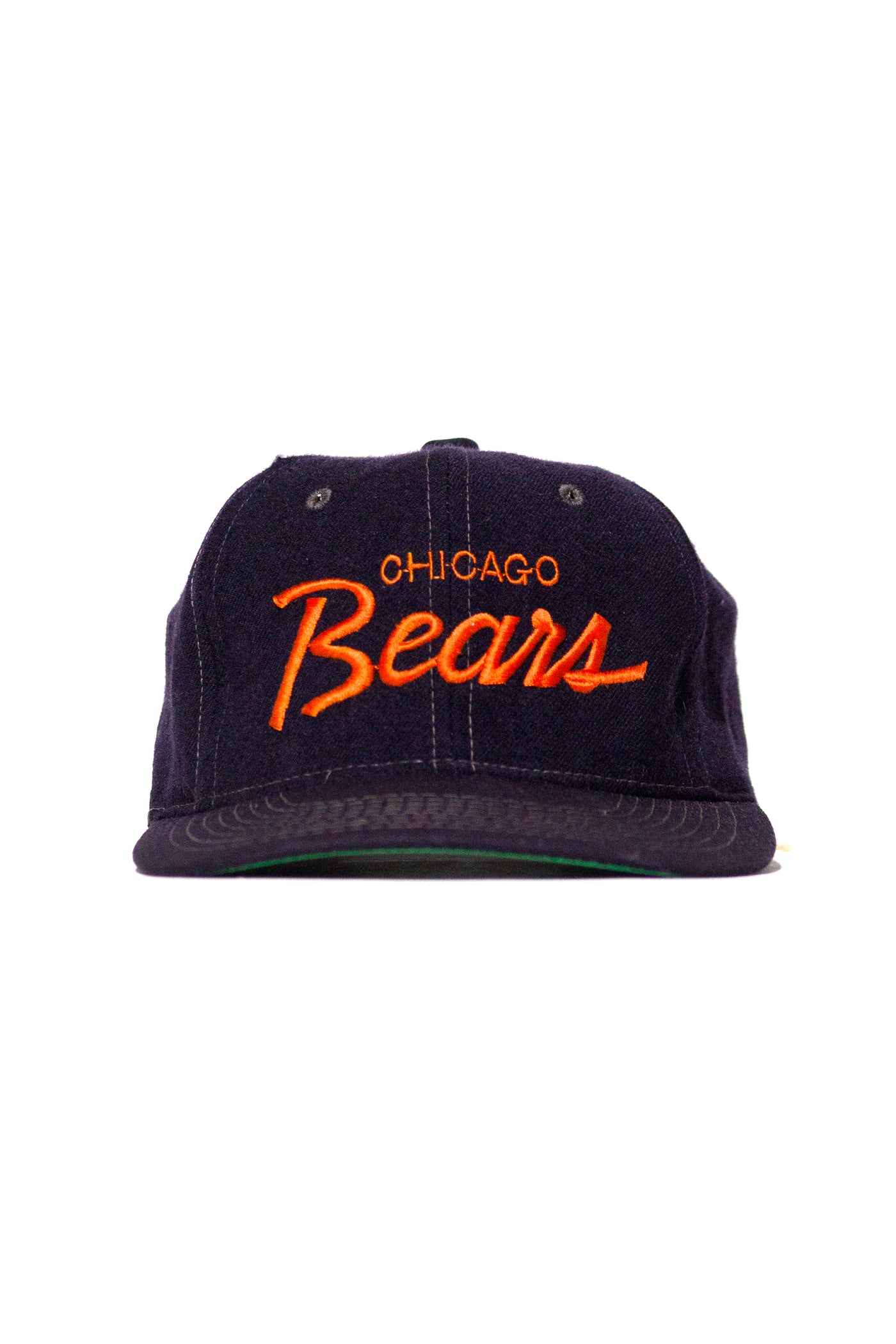 Vintage 90s Chicago Bears Wool Sports Specialties Script Snapback