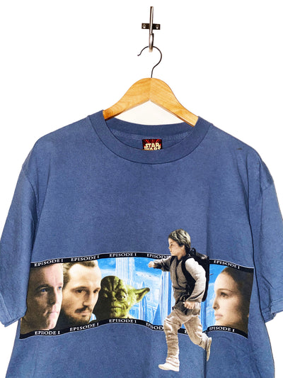 Vintage Star Wars Episode 1 Anakin Skywalker Yoda Movie Promo T-shirt