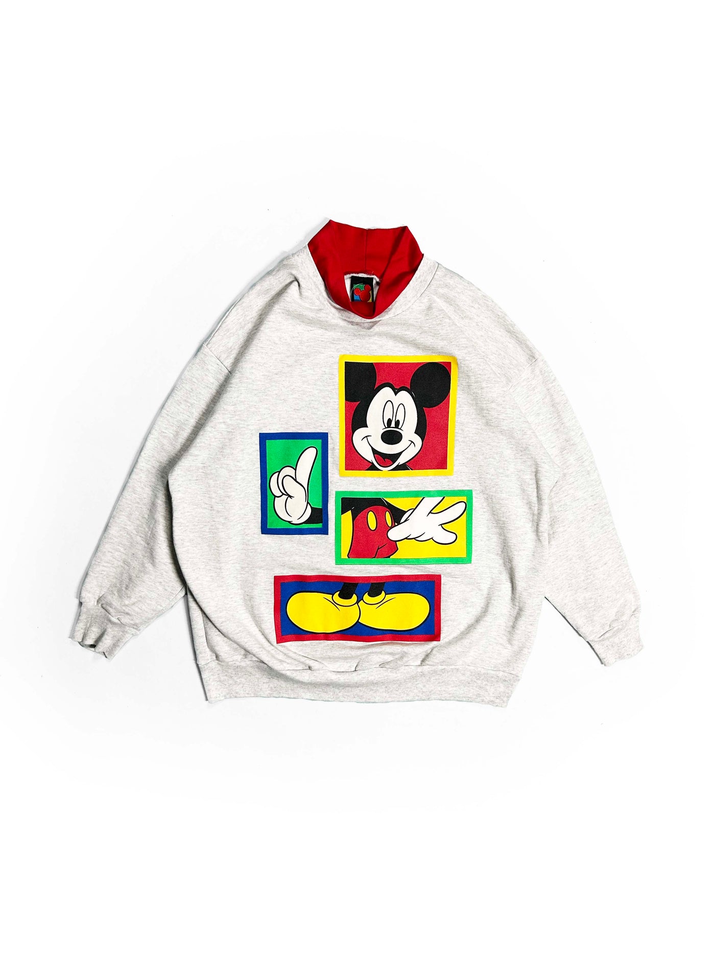 Vintage 90s Mickey Mouse Mock Neck Crewneck