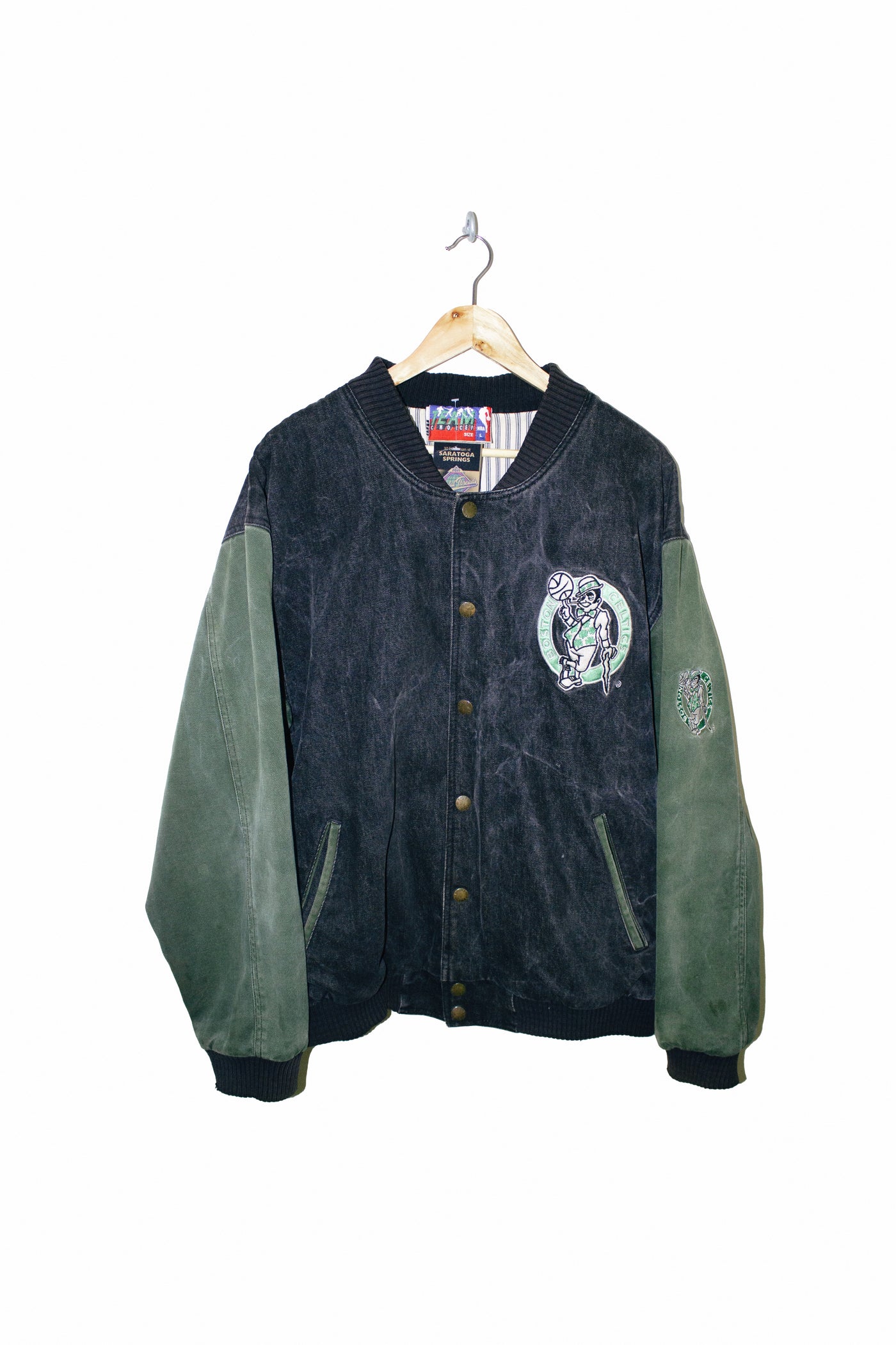 Vintage 90s Boston Celtics Denim Jacket