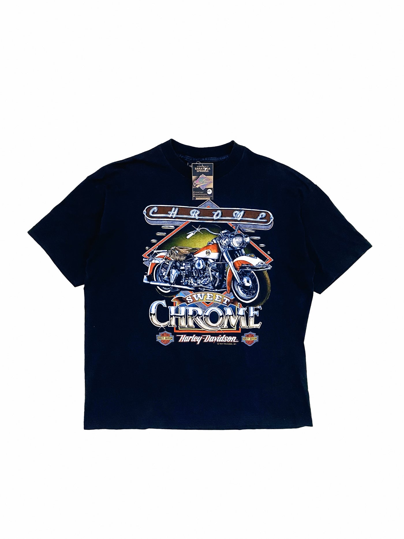 Vintage 1991 Sweet Chrome Harley Davidson T-Shirt