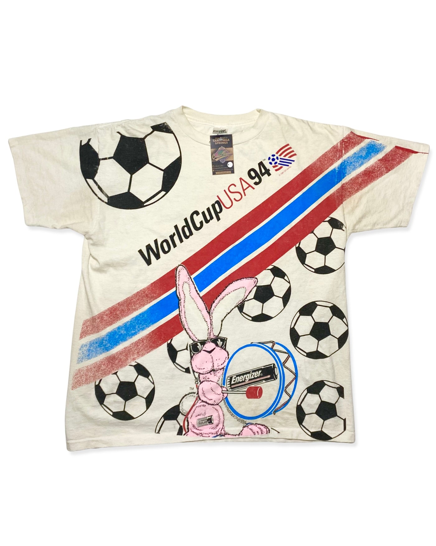 Vintage 1994 USA World Cup Energizer Promo T-Shirt