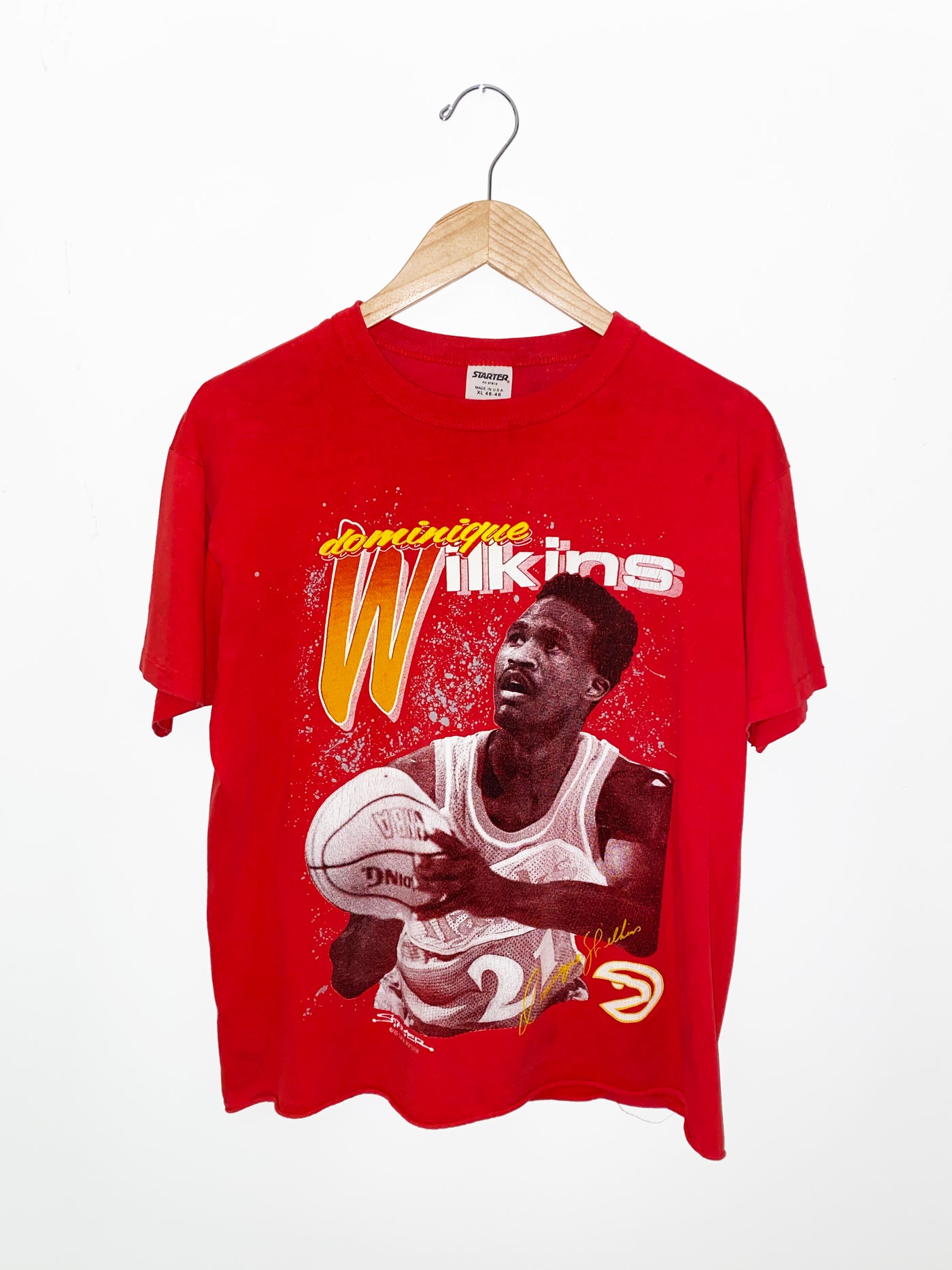 Vintage 80's Dominique Wilkins Starter T-Shirt
