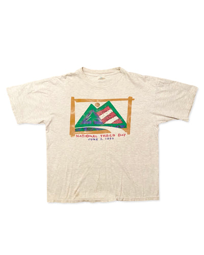 Vintage 1995 National Trail Day Hiking T-Shirt