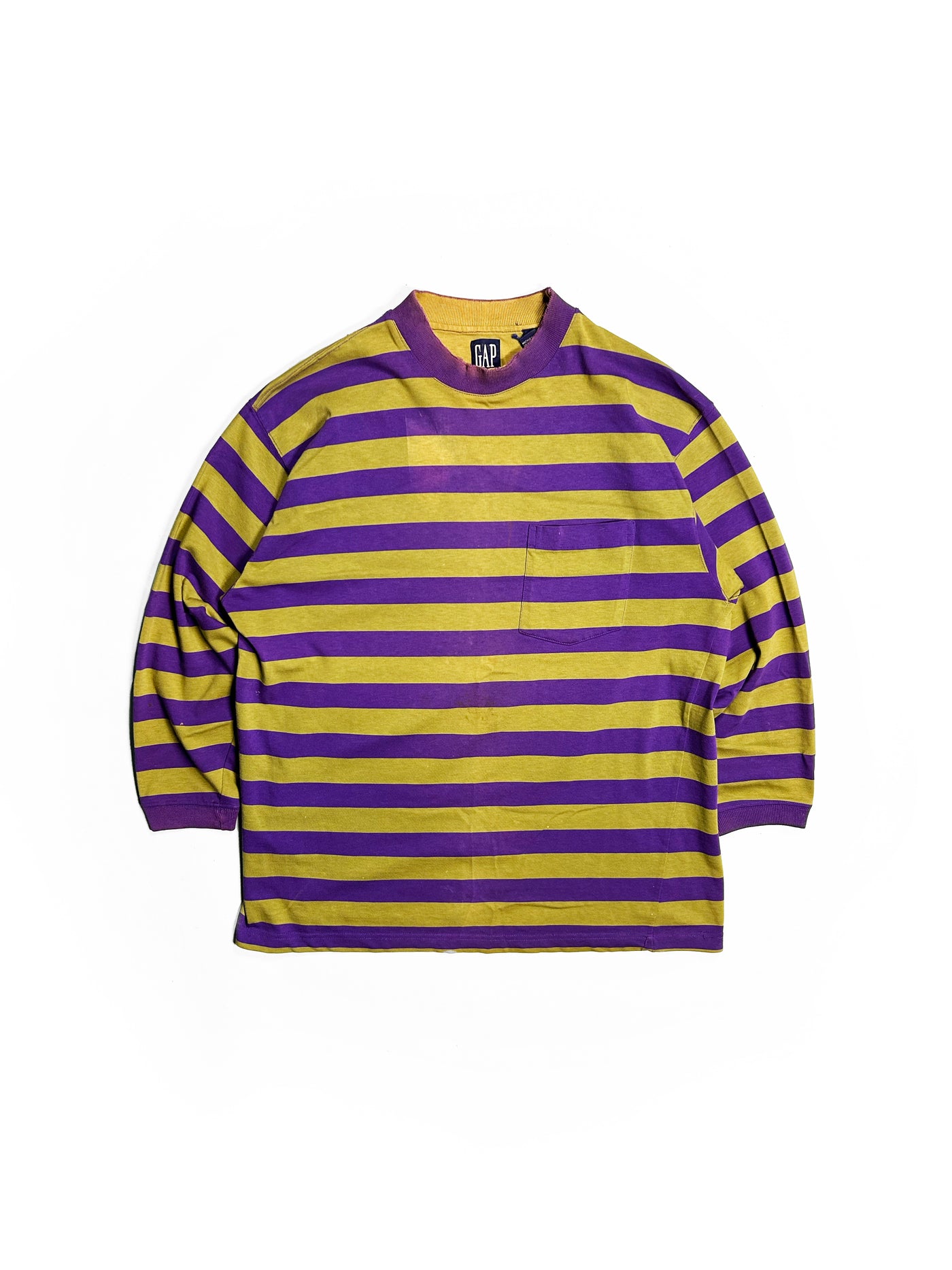 Vintage 90s GAP Striped Pocket Longsleeve Shirt