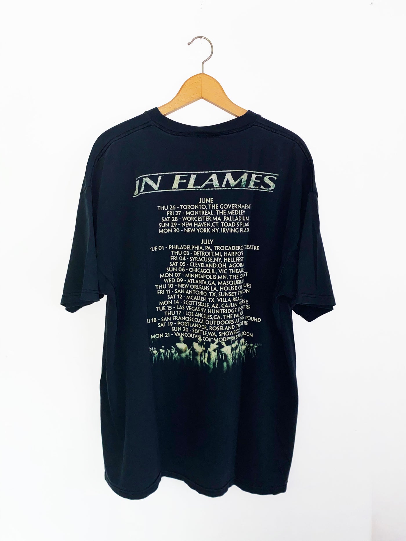 Vintage 2000 In Flames Tour Band T-Shirt