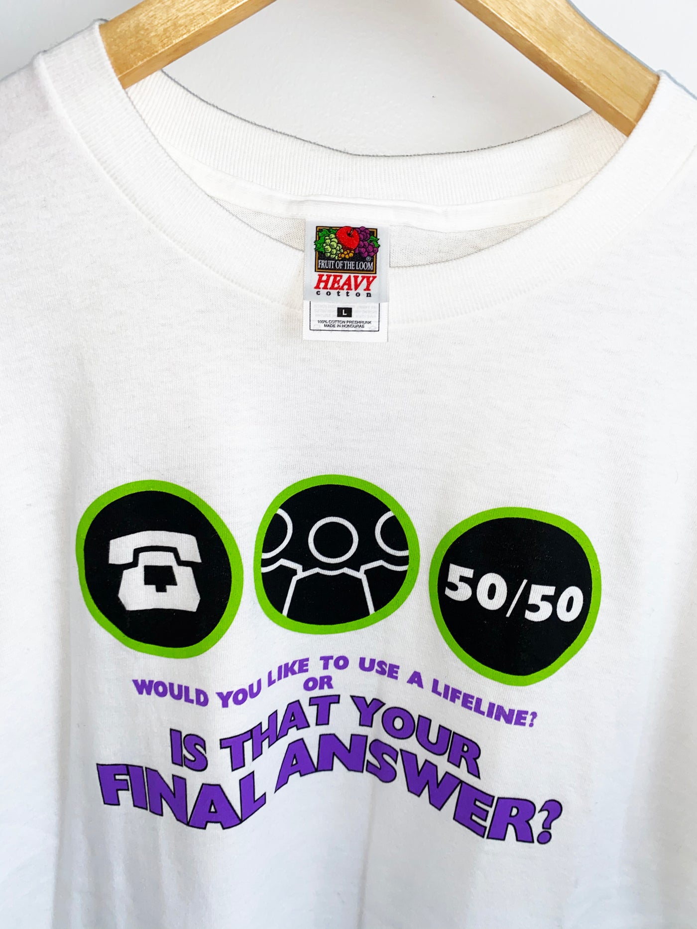 Vintage Who Wants to be a Millionaire ‘Lifeline’ T-Shirt
