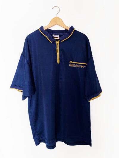 Vintage Reebok Zip Polo Shirt