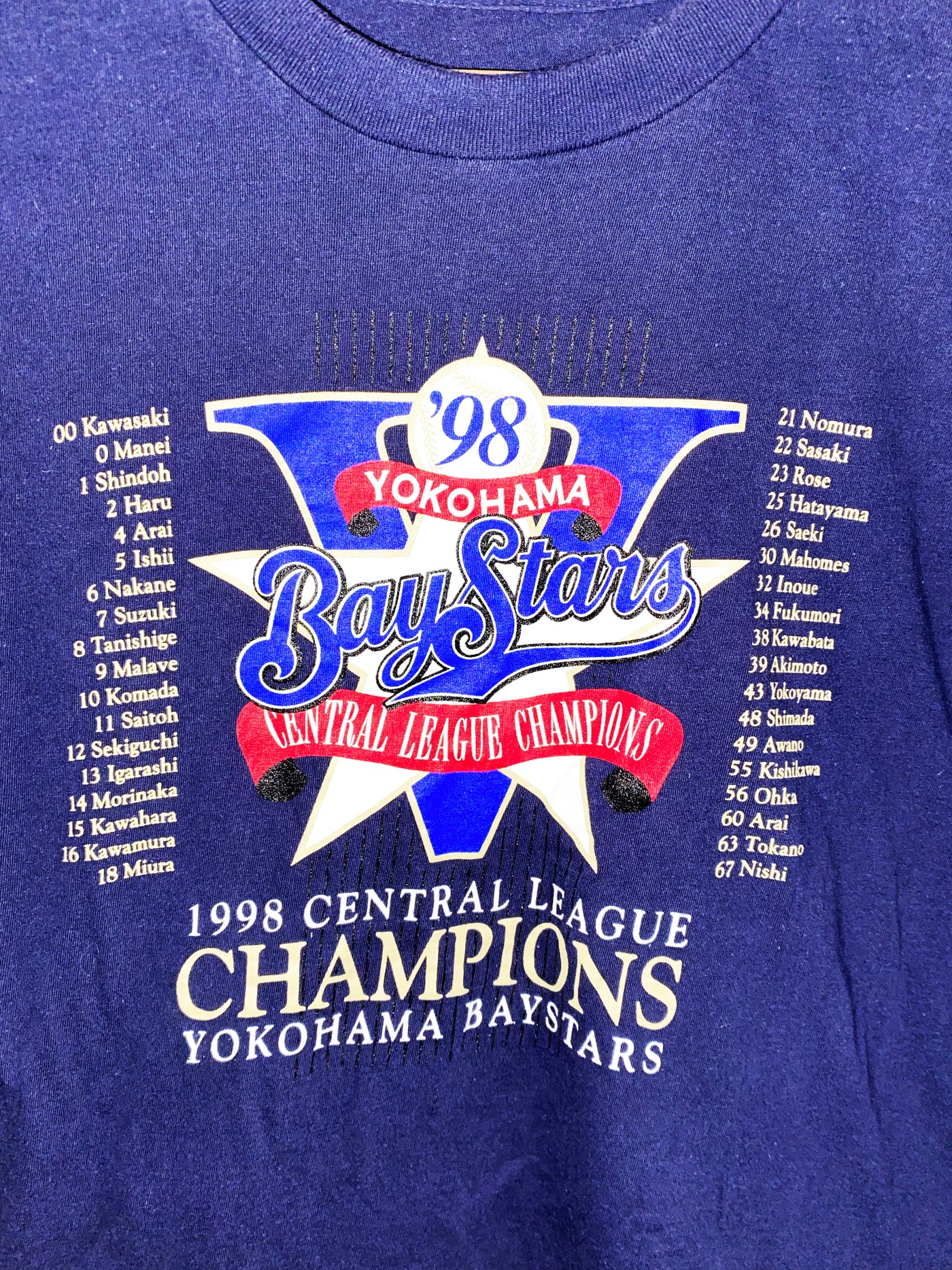Vintage 1998 Yokohama Baystars Baseball T-Shirt